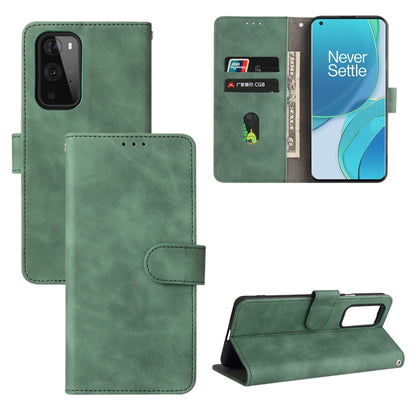 Solid Color Skin Feel Magnetic Buckle Horizontal Flip Calf Texture PU Leather Case with Holder & Card Slots & Wallet, For OnePlus 9, For OnePlus 9 Pro, For ZTE Axon 20 5G / A20 5G