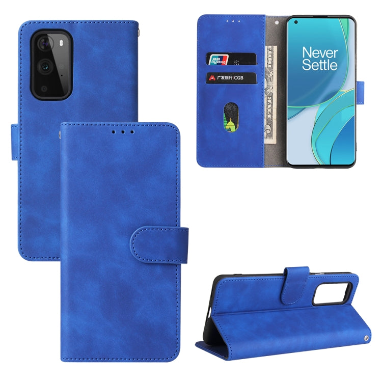 Solid Color Skin Feel Magnetic Buckle Horizontal Flip Calf Texture PU Leather Case with Holder & Card Slots & Wallet