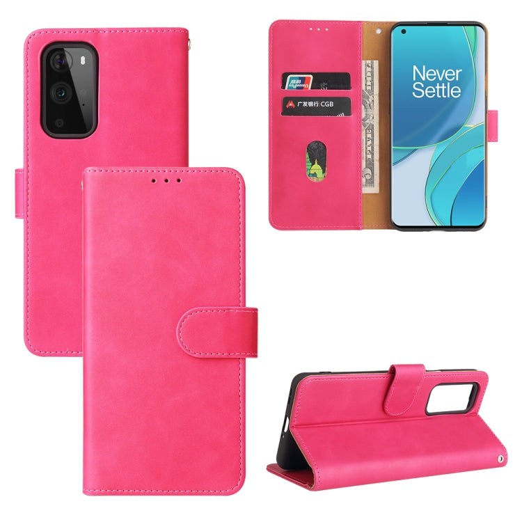 Solid Color Skin Feel Magnetic Buckle Horizontal Flip Calf Texture PU Leather Case with Holder & Card Slots & Wallet, For OnePlus 9, For OnePlus 9 Pro, For ZTE Axon 20 5G / A20 5G