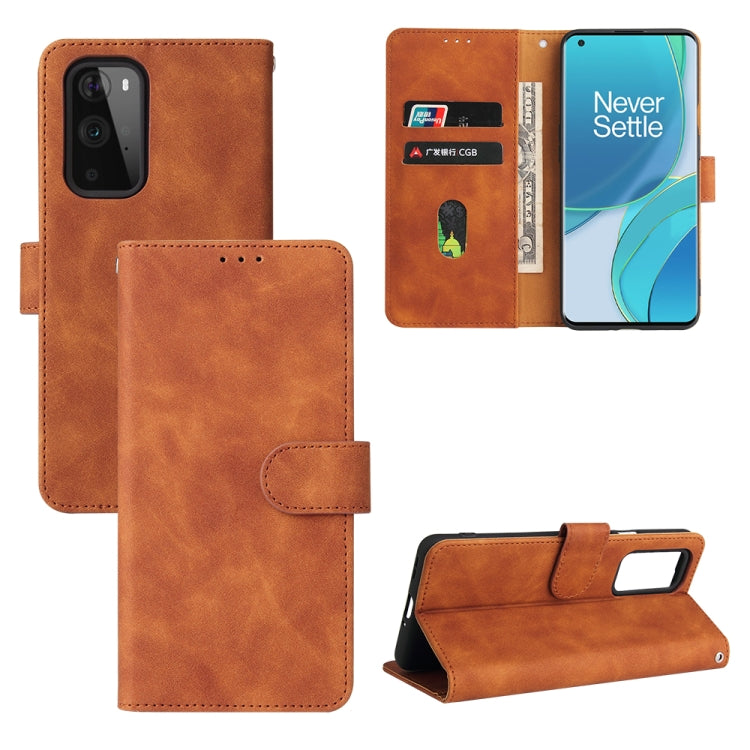 Solid Color Skin Feel Magnetic Buckle Horizontal Flip Calf Texture PU Leather Case with Holder & Card Slots & Wallet, For OnePlus 9, For OnePlus 9 Pro, For ZTE Axon 20 5G / A20 5G