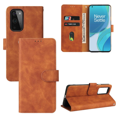 Solid Color Skin Feel Magnetic Buckle Horizontal Flip Calf Texture PU Leather Case with Holder & Card Slots & Wallet, For OnePlus 9, For OnePlus 9 Pro, For ZTE Axon 20 5G / A20 5G