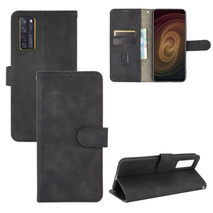 Solid Color Skin Feel Magnetic Buckle Horizontal Flip Calf Texture PU Leather Case with Holder & Card Slots & Wallet, For OnePlus 9, For OnePlus 9 Pro, For ZTE Axon 20 5G / A20 5G