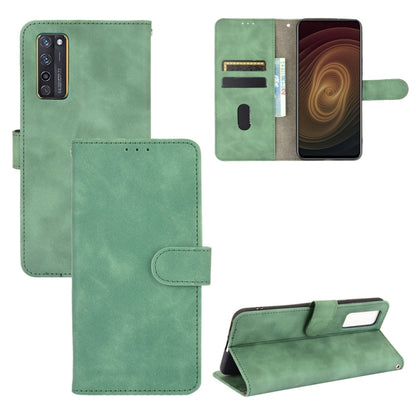 Solid Color Skin Feel Magnetic Buckle Horizontal Flip Calf Texture PU Leather Case with Holder & Card Slots & Wallet, For OnePlus 9, For OnePlus 9 Pro, For ZTE Axon 20 5G / A20 5G