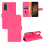 Solid Color Skin Feel Magnetic Buckle Horizontal Flip Calf Texture PU Leather Case with Holder & Card Slots & Wallet, For OnePlus 9, For OnePlus 9 Pro, For ZTE Axon 20 5G / A20 5G