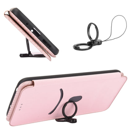 Carbon Fiber Texture Magnetic Horizontal Flip TPU + PC + PU Leather Case with Card Slot, For ZTE Blade A7s 2020
