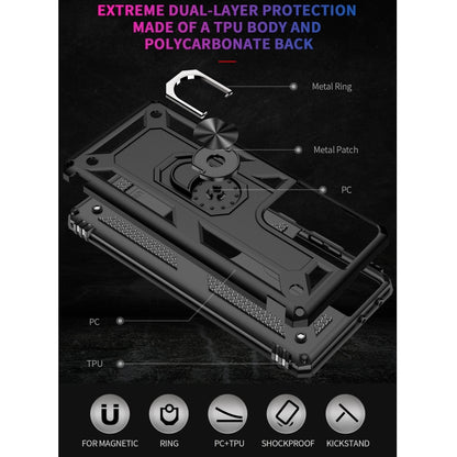 Shockproof TPU + PC Protective Case with 360 Degree Rotating Holder