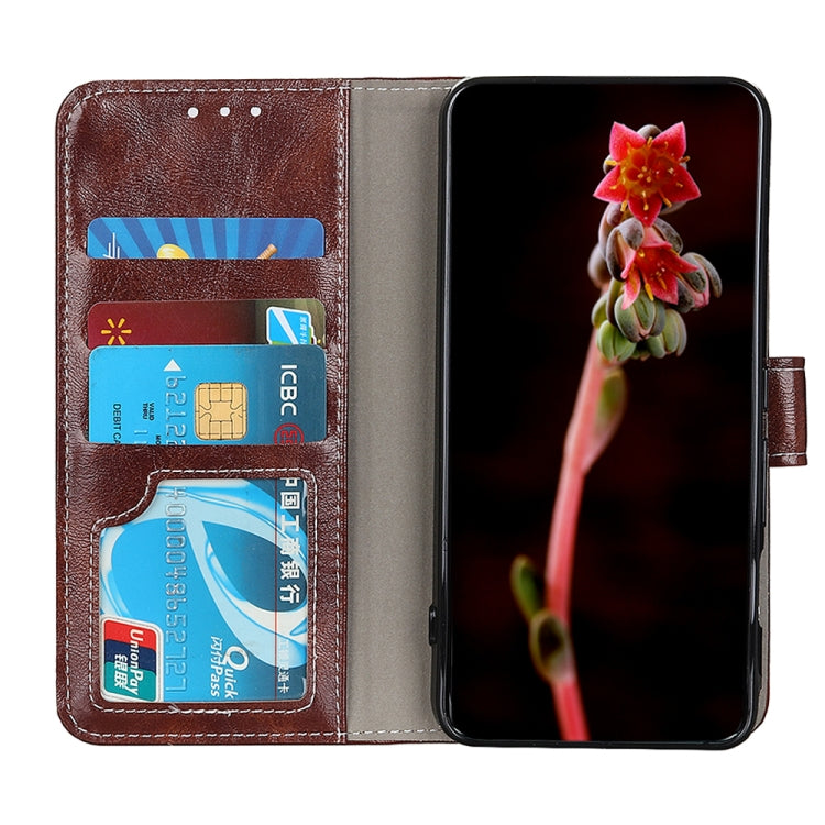 Retro Crazy Horse Texture Horizontal Flip Leather Case with Holder & Card Slots & Photo Frame & Wallet