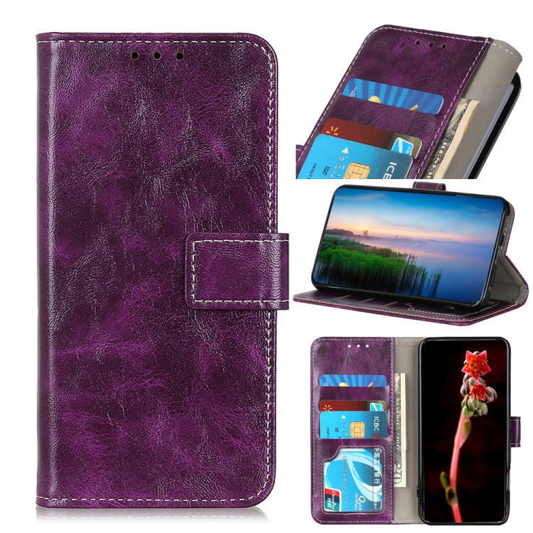 Retro Crazy Horse Texture Horizontal Flip Leather Case with Holder & Card Slots & Photo Frame & Wallet