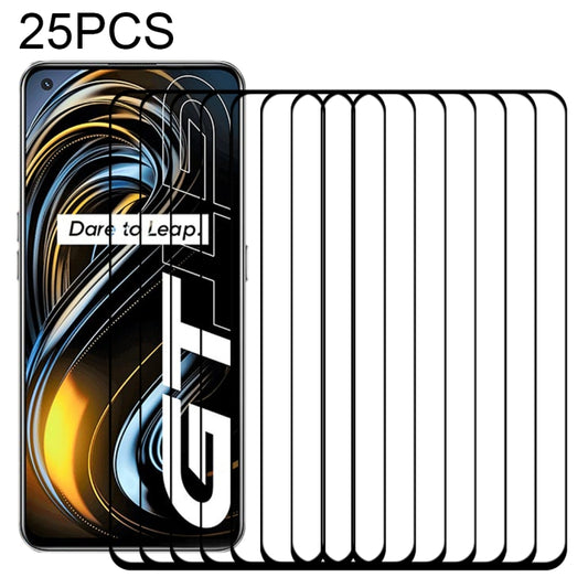 25 PCS Full Glue Full Screen Tempered Glass Film