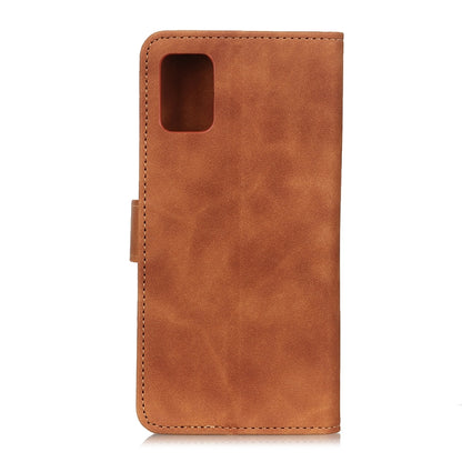 KHAZNEH Retro Texture PU + TPU Horizontal Flip Leather Case with Holder & Card Slots & Wallet