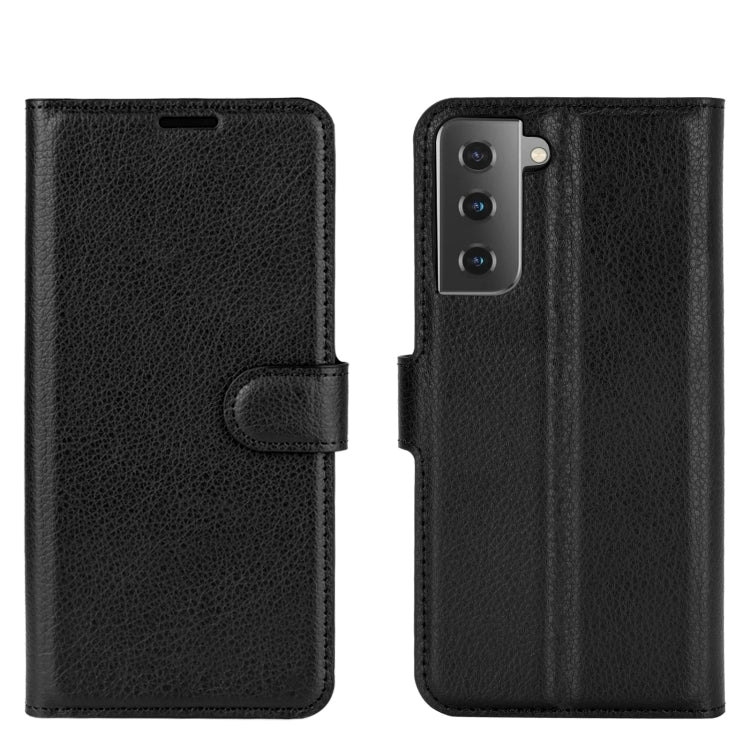 Litchi Texture Horizontal Flip Protective Case with Holder & Card Slots & Wallet, For Galaxy S21+ 5G