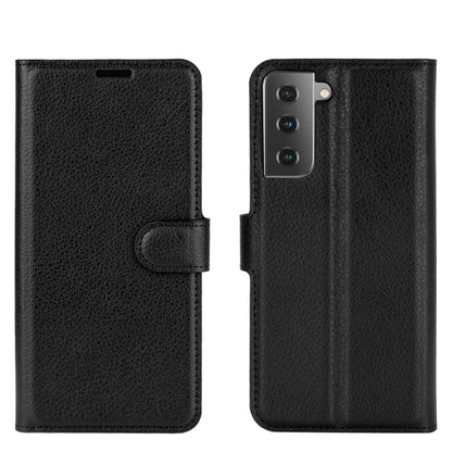 Litchi Texture Horizontal Flip Protective Case with Holder & Card Slots & Wallet, For Galaxy S21+ 5G