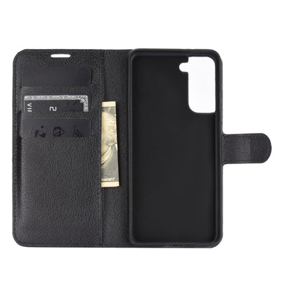 Litchi Texture Horizontal Flip Protective Case with Holder & Card Slots & Wallet, For Galaxy S21+ 5G