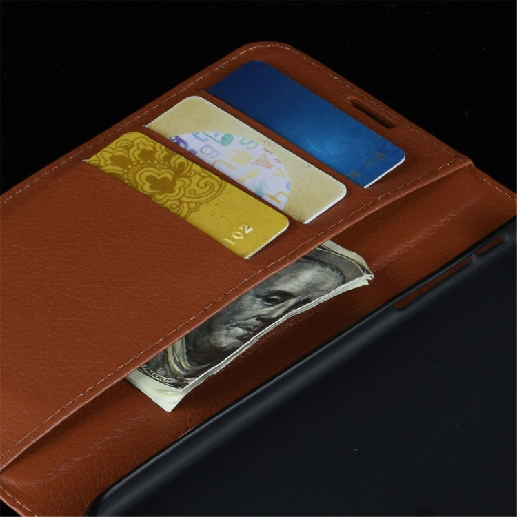 Litchi Texture Horizontal Flip Protective Case with Holder & Card Slots & Wallet