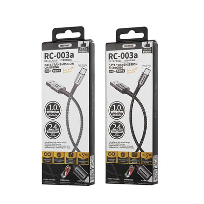 Remax 2.4A Barrett Series Charging Data Cable, Length: 1m, Type-C