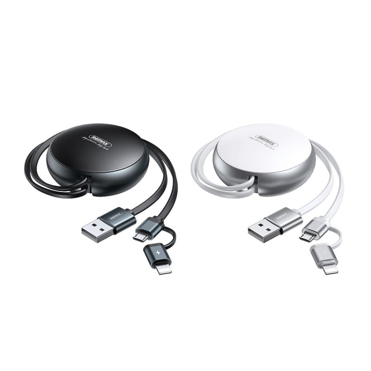 Remax 2A 2 In 1 Creation Series Telescopic Charging Data Cable, Length: 90cm, 8 Pin