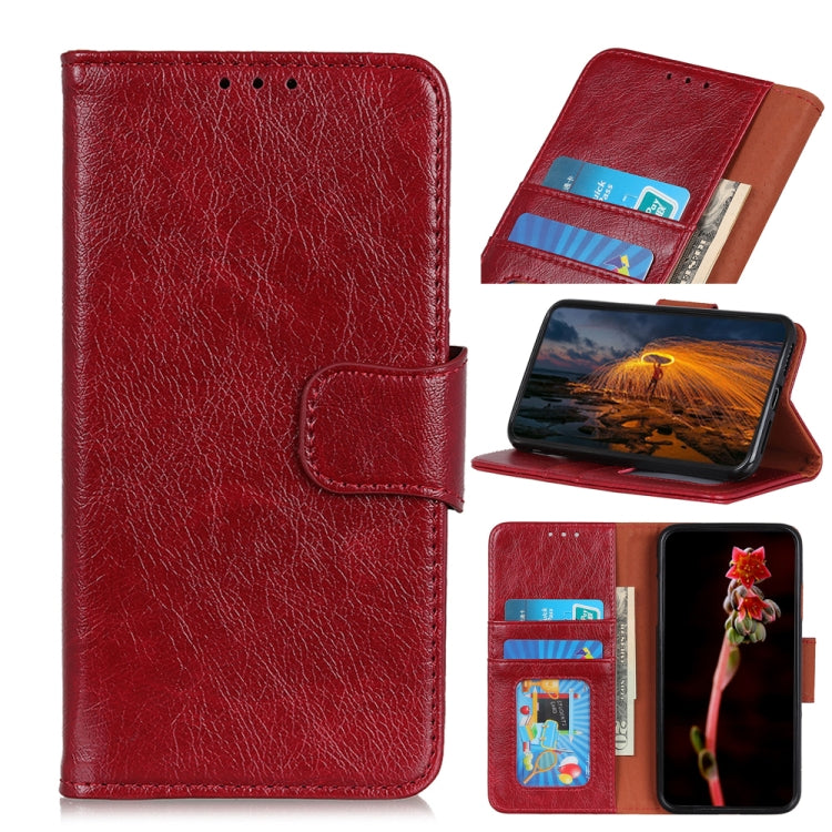 Copper Buckle Nappa Texture Horizontal Flip Leather Case with Holder & Card Slots & Wallet