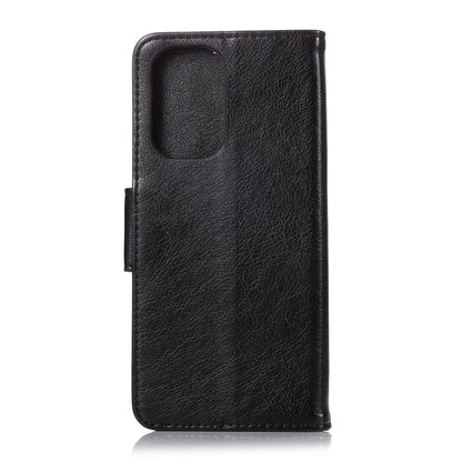 Copper Buckle Nappa Texture Horizontal Flip Leather Case with Holder & Card Slots & Wallet