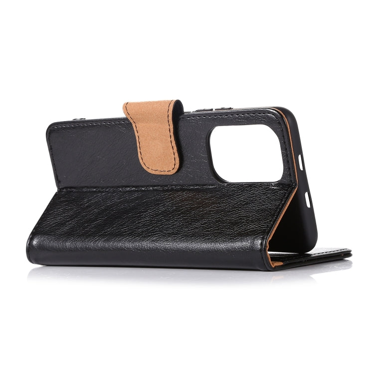 Copper Buckle Nappa Texture Horizontal Flip Leather Case with Holder & Card Slots & Wallet