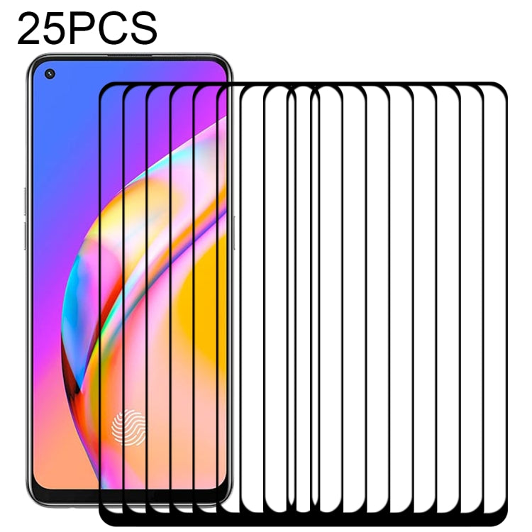 25 PCS Full Glue Full Cover Screen Protector Tempered Glass Film