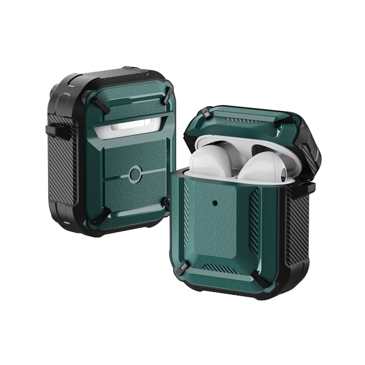 Wireless Earphones Shockproof Diamond Square Pattern Silicone Protective Case, For AirPods 1/2