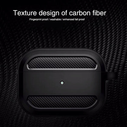 Wireless Earphones Shockproof Carbon Fiber Armor TPU Protective Case