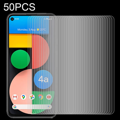 50 PCS 0.26mm 9H 2.5D Tempered Glass Film, For Asus ROG Phone 5 / 5 Pro / 5 Ultimate (50 PCS), For Google Pixel 4a 5G (50 PCS), For Google Pixel 4a (50 PCS)