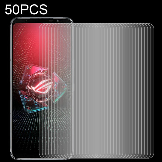 50 PCS 0.26mm 9H 2.5D Tempered Glass Film, For Asus ROG Phone 5 / 5 Pro / 5 Ultimate (50 PCS), For Google Pixel 4a 5G (50 PCS), For Google Pixel 4a (50 PCS)