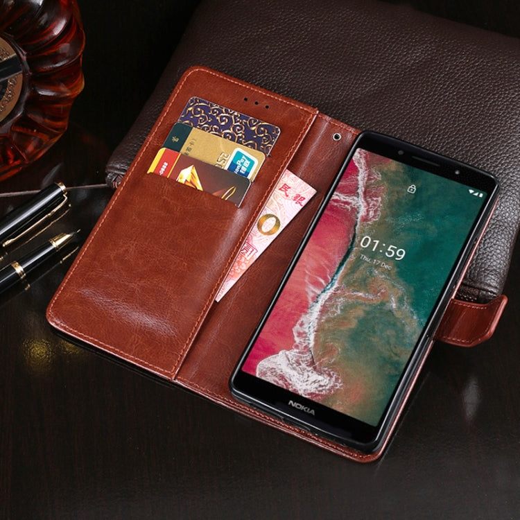 idewei Crazy Horse Texture Horizontal Flip Leather Case with Holder & Card Slots & Wallet, Series 1