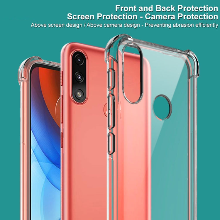 IMAK All-inclusive Shockproof Airbag TPU Case with Screen Protector, For Motorola Moto E7 Power