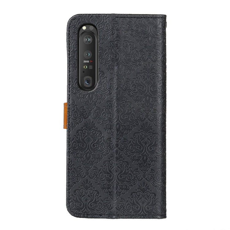 European Floral Embossed Copper Buckle Horizontal Flip PU Leather Case with Holder & Card Slots & Wallet & Photo Frame, For Sony Xperia 1 III, For Sony Xperia 10 III, For Xiaomi Mi 11 Ultra