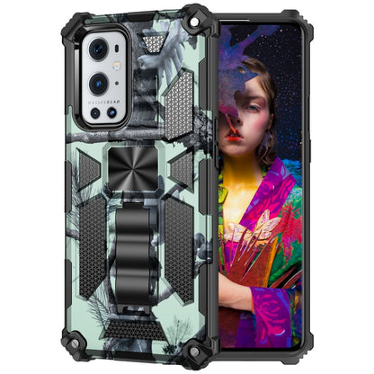 Camouflage Armor Shockproof TPU + PC Magnetic Protective Case with Holder