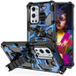 Camouflage Armor Shockproof TPU + PC Magnetic Protective Case with Holder