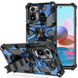 Camouflage Armor Shockproof TPU + PC Magnetic Protective Case with Holder