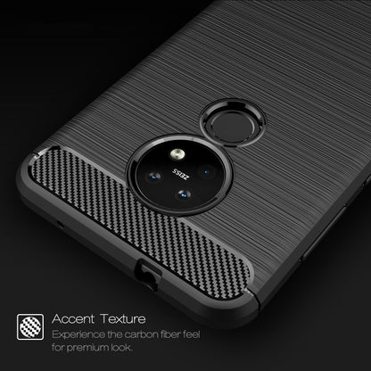 Brushed Texture Carbon Fiber TPU Protective Case