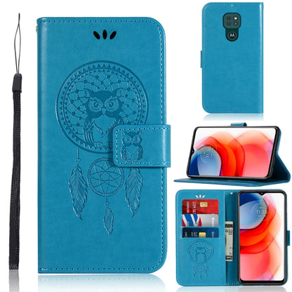 Wind Chime Owl Embossing Pattern Horizontal Flip Leather Case with Holder & Card Slots & Wallet