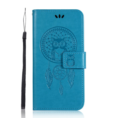 Wind Chime Owl Embossing Pattern Horizontal Flip Leather Case with Holder & Card Slots & Wallet