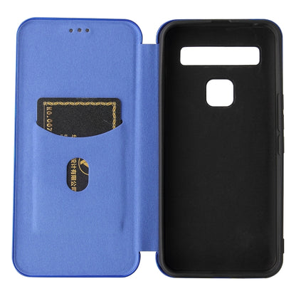 Carbon Fiber Texture Magnetic Horizontal Flip TPU + PC + PU Leather Case with Card Slot