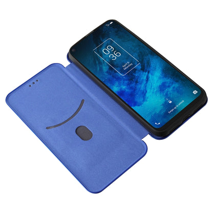 Carbon Fiber Texture Magnetic Horizontal Flip TPU + PC + PU Leather Case with Card Slot
