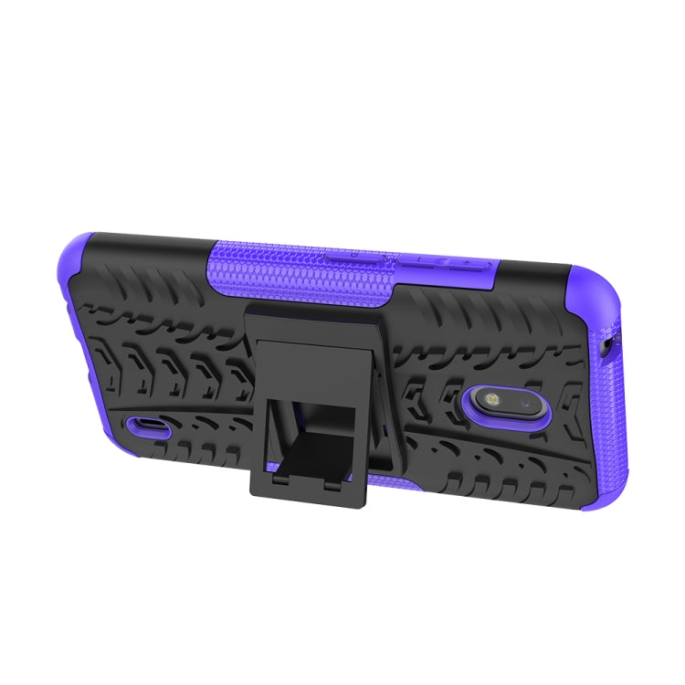 Tire Texture TPU + PC Shockproof Case with Holder