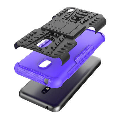 Tire Texture TPU + PC Shockproof Case with Holder