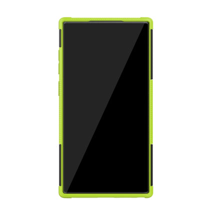 Tire Texture TPU + PC Shockproof Case with Holder, For Galaxy Note 10 Plus