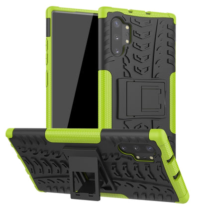 Tire Texture TPU + PC Shockproof Case with Holder, For Galaxy Note 10 Plus