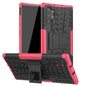 Tire Texture TPU + PC Shockproof Case with Holder, For Galaxy Note 10 Plus
