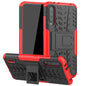 Tire Texture TPU + PC Shockproof Case with Holder