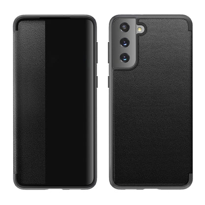 Magnetic Side Window View Shockproof Horizontal Flip Leather Case, For Samsung Galaxy S21 5G, For Samsung Galaxy S21+ 5G, For Samsung Galaxy S21 Ultra 5G, For Samsung Galaxy A12, For Samsung Galaxy S20 FE