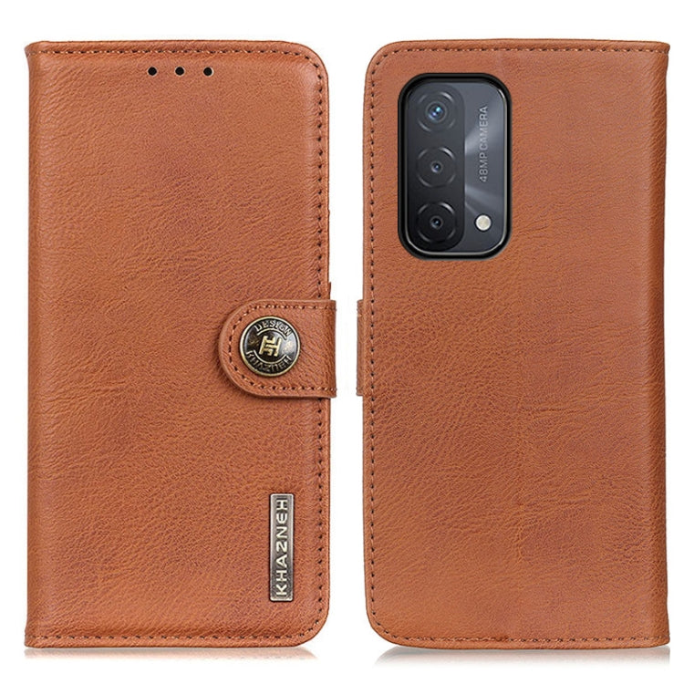 KHAZNEH Cowhide Texture Horizontal Flip Leather Case with Holder & Card Slots & Wallet, For OnePlus 9R, For OPPO A54 4G, For OPPO A93 5G / A54 5G / A74 5G