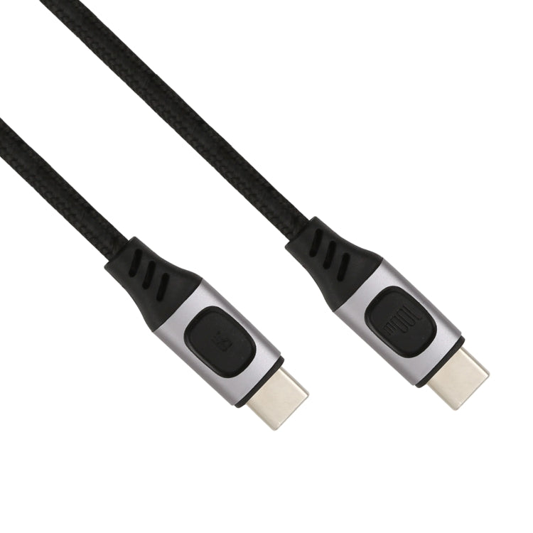 100W 5A USB-C / Type-C Male to USB-C / Type-C Male PD Fast Charging Braided Data Cable