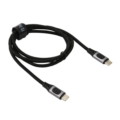 100W 5A USB-C / Type-C Male to USB-C / Type-C Male PD Fast Charging Braided Data Cable