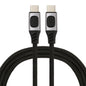 100W 5A USB-C / Type-C Male to USB-C / Type-C Male PD Fast Charging Braided Data Cable